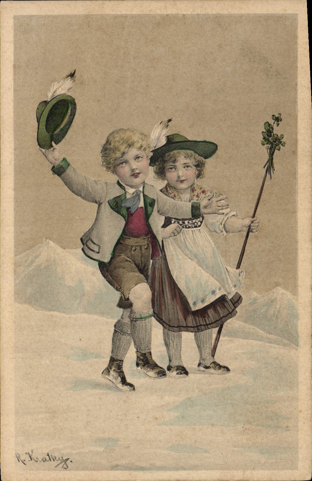 CPA Fantaisie Illustrateur Enfants 