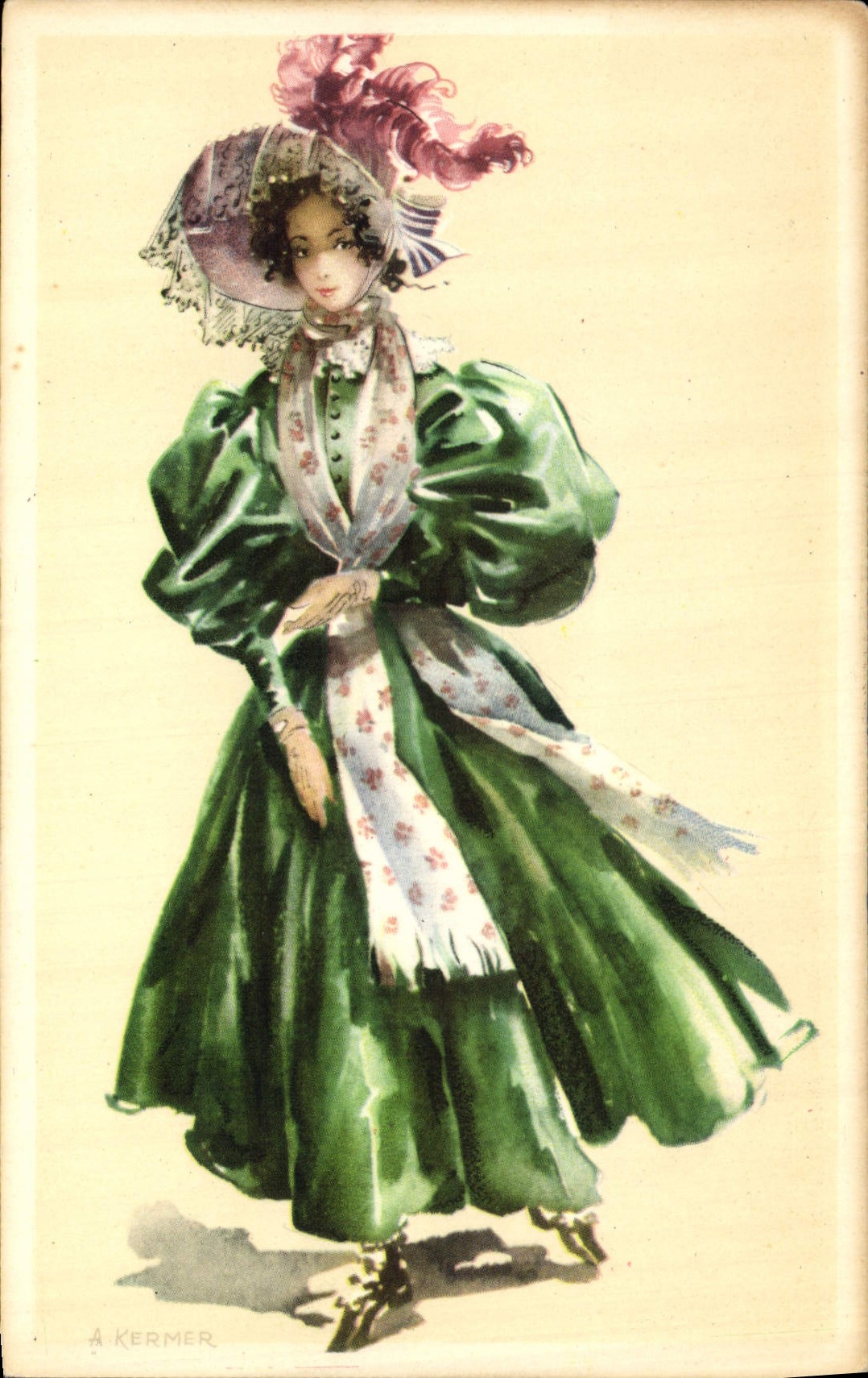 CPA Fantaisie Illustrateur Femme Avros 