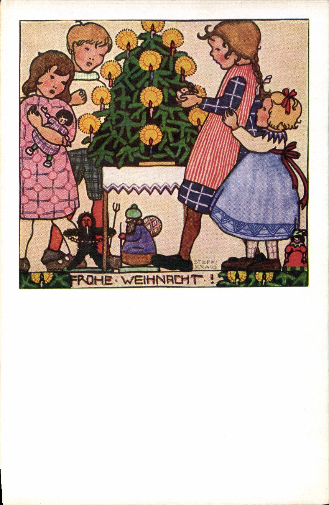VINTAGE POSTCARD Fantasy Illustrator Red Cross Cizej Teacher