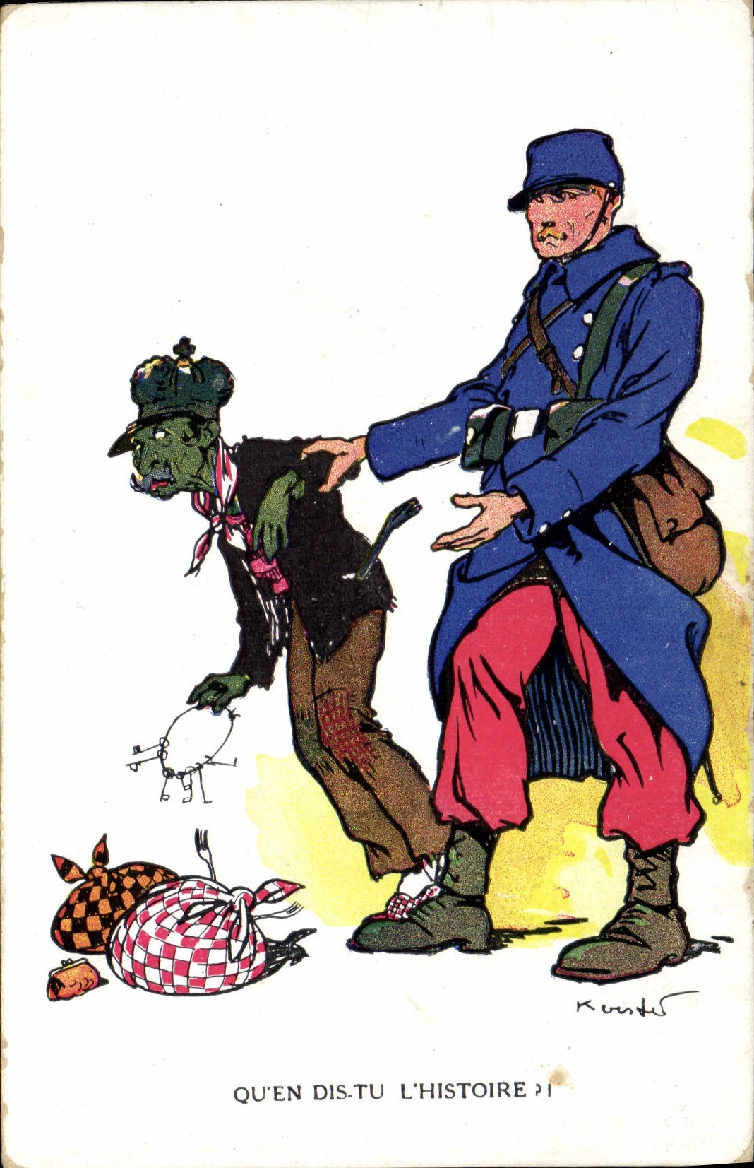 CPA Fantaisie Illustrateur Militaria 