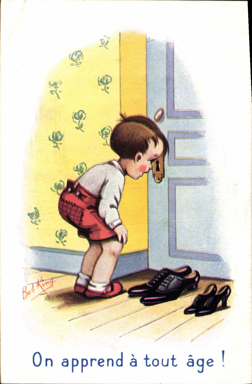 CPA Fantaisie Illustrateur Enfant Bob King