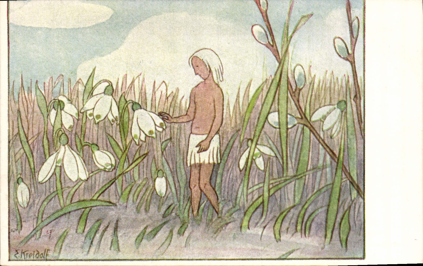 CPA Fantaisie Illustrateur Kreidolf