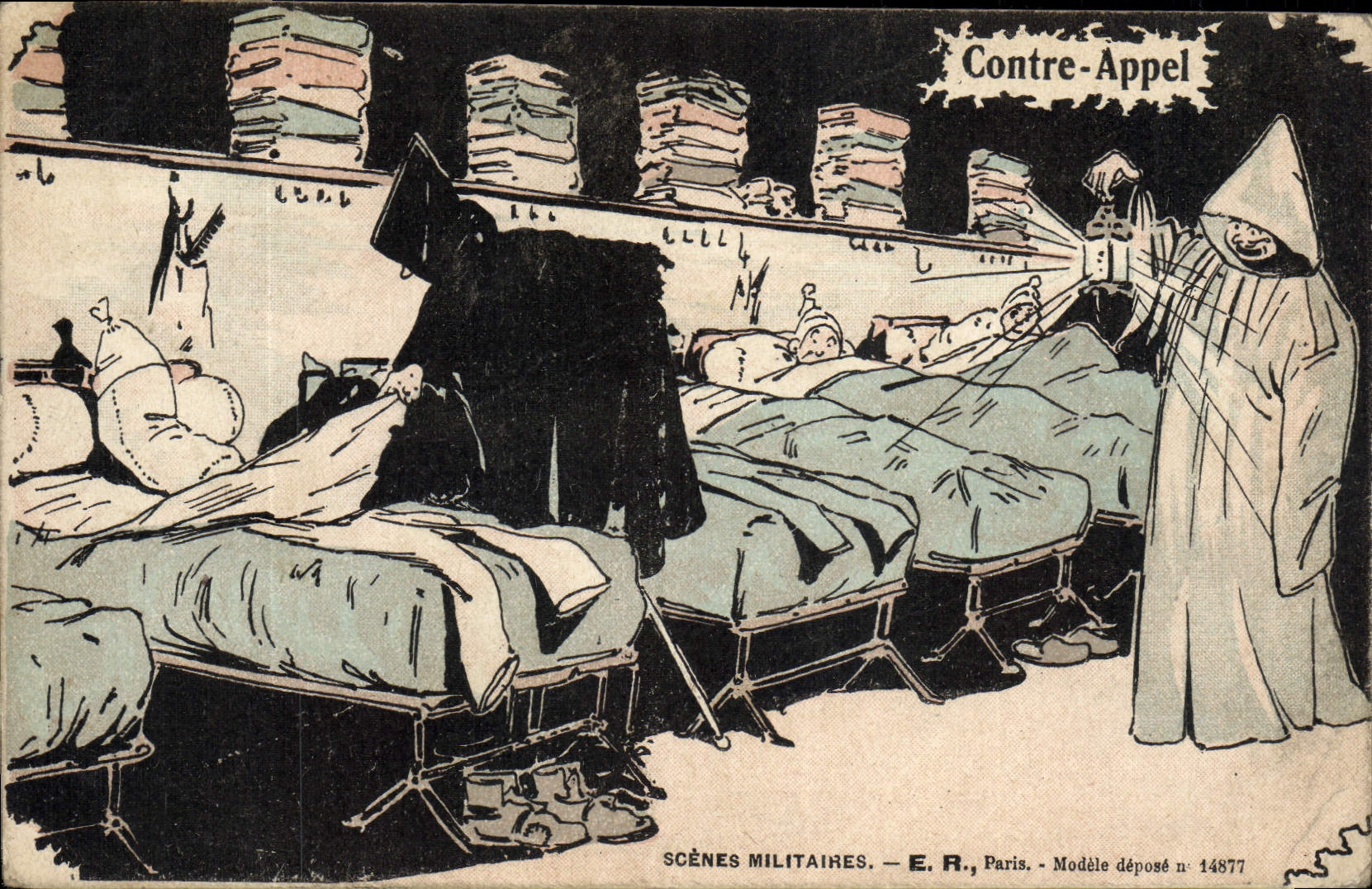 CPA Militaria Contre appel