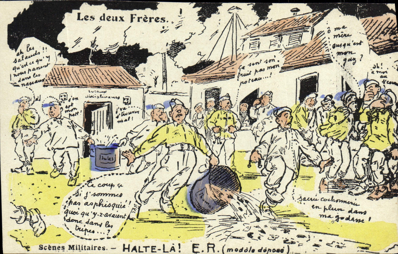 CPA Militaria Les deux freres 