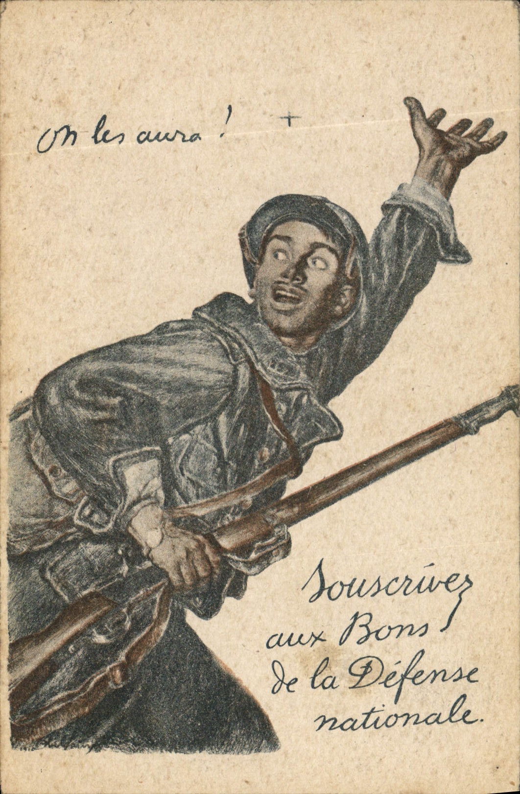 CPA Militaria Bons de la Defense Nationale