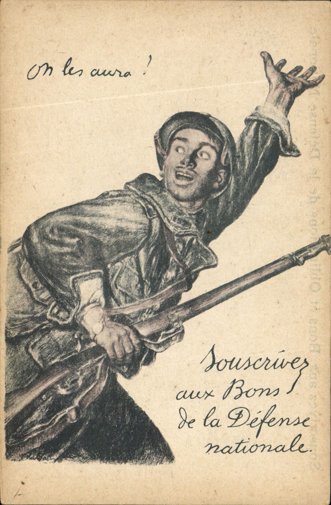 CPA Militaria Bons de la Defense Nationale
