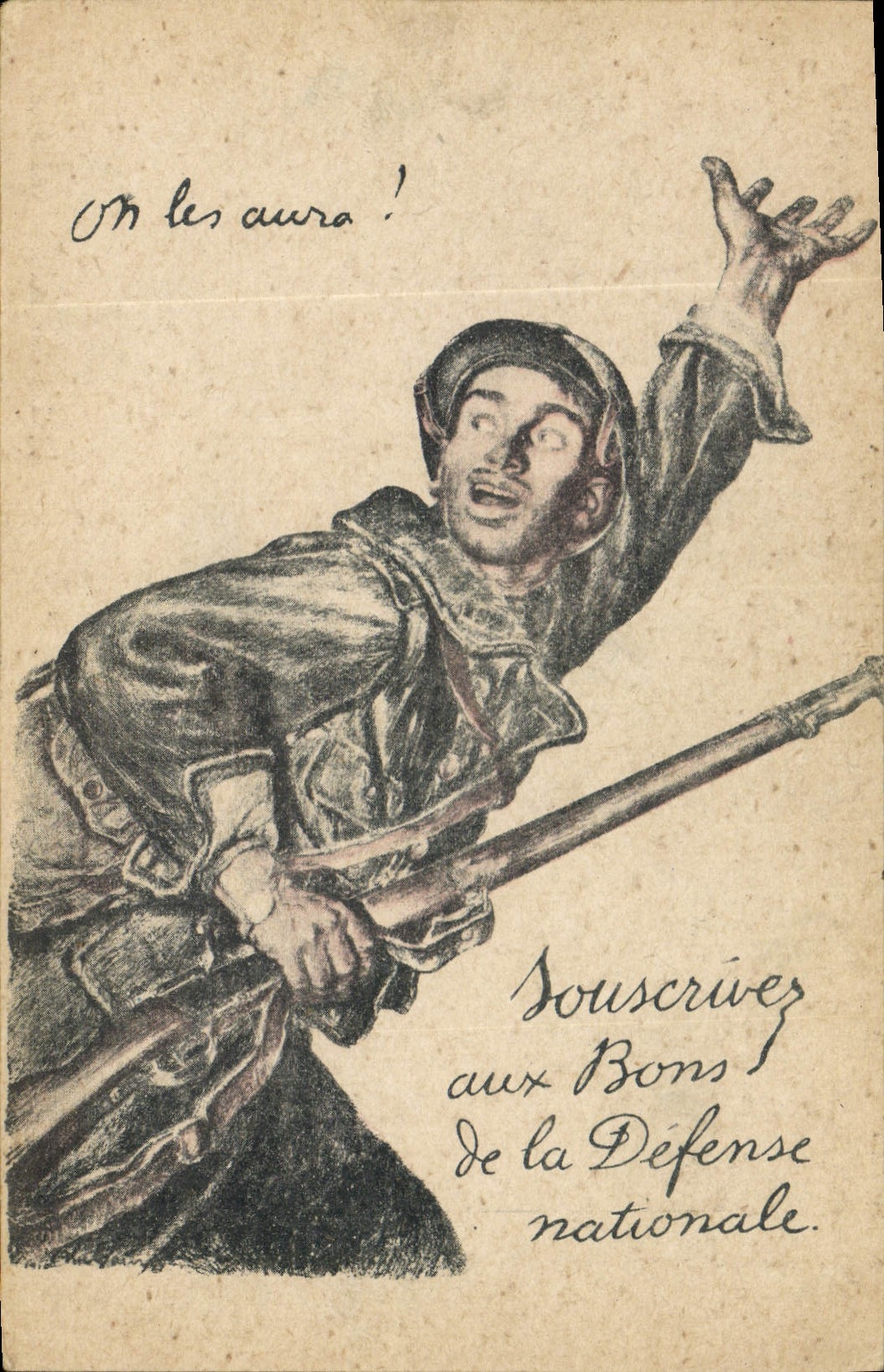 CPA Militaria Bons de la Defense Nationale