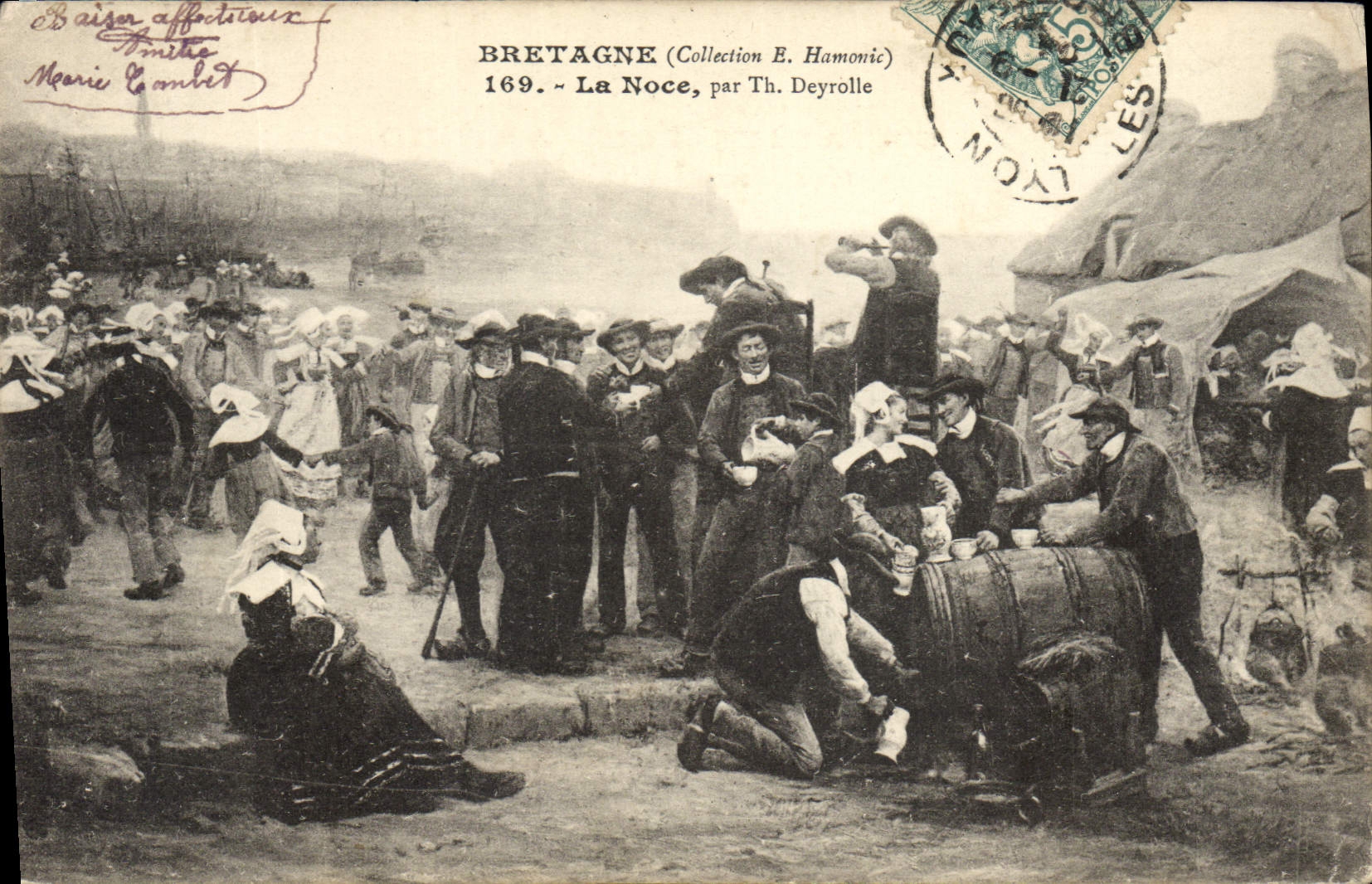 CPA Folklore Bretagne La noce par Th Deyrolle