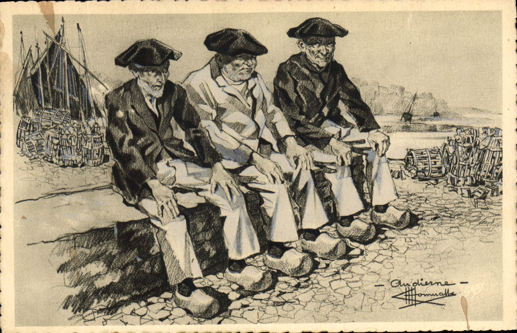 CPA Folklore Charles Homualk Audierne Finistere