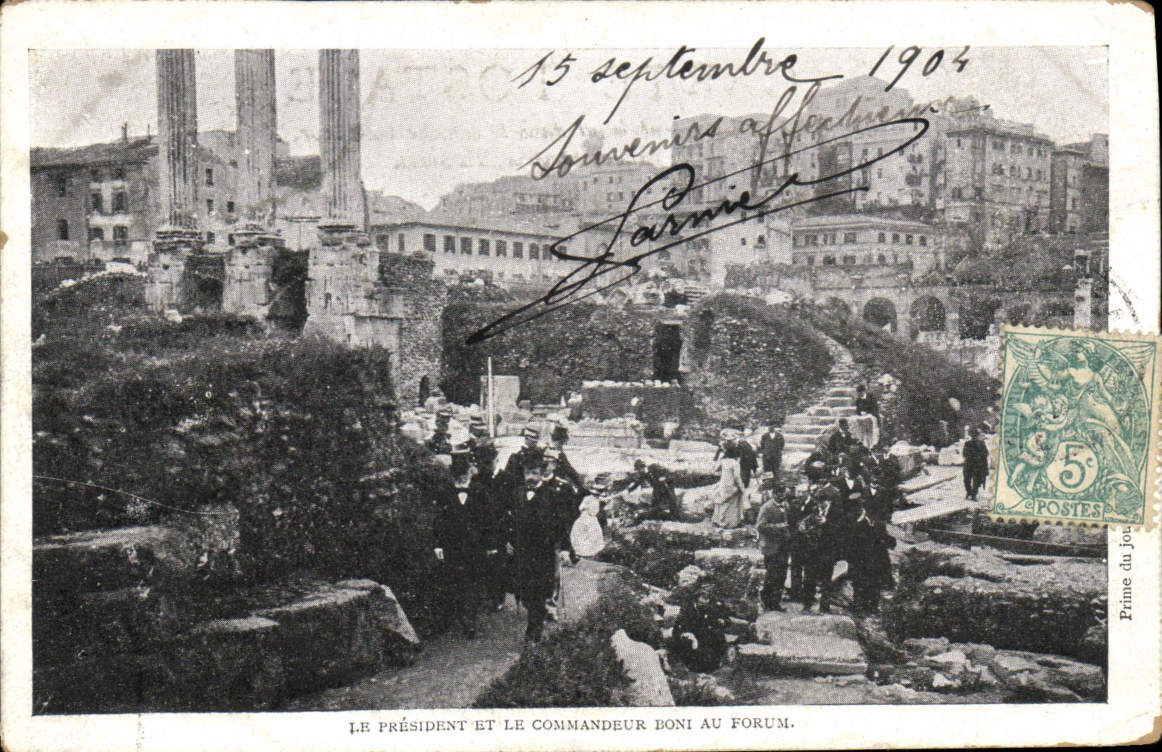 CPA President de la Republique et le commandeur Boni au forum 
