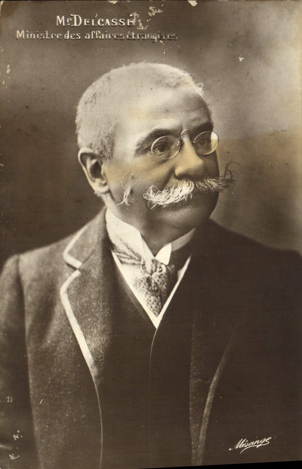 VINTAGE POSTCARD Mr. Delcassin Foreign Minister