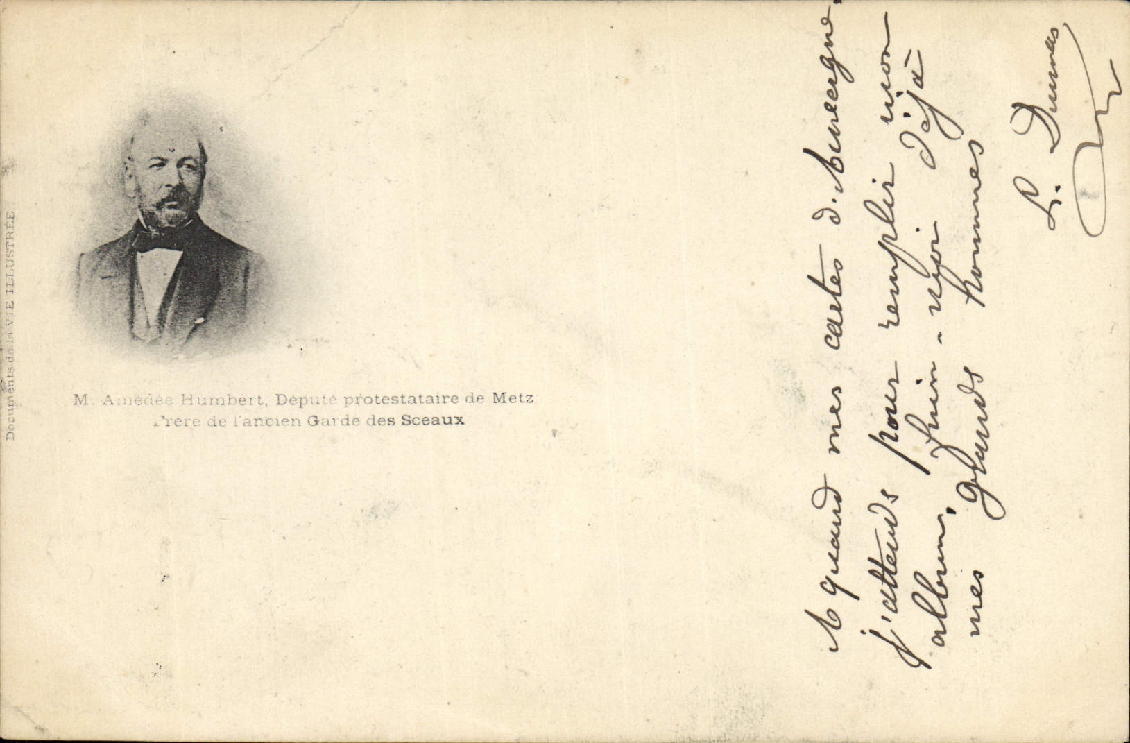 CPA M Amedee Humbert Depute protestataire de Metz Frere de l'ancien Garde des Sceaux