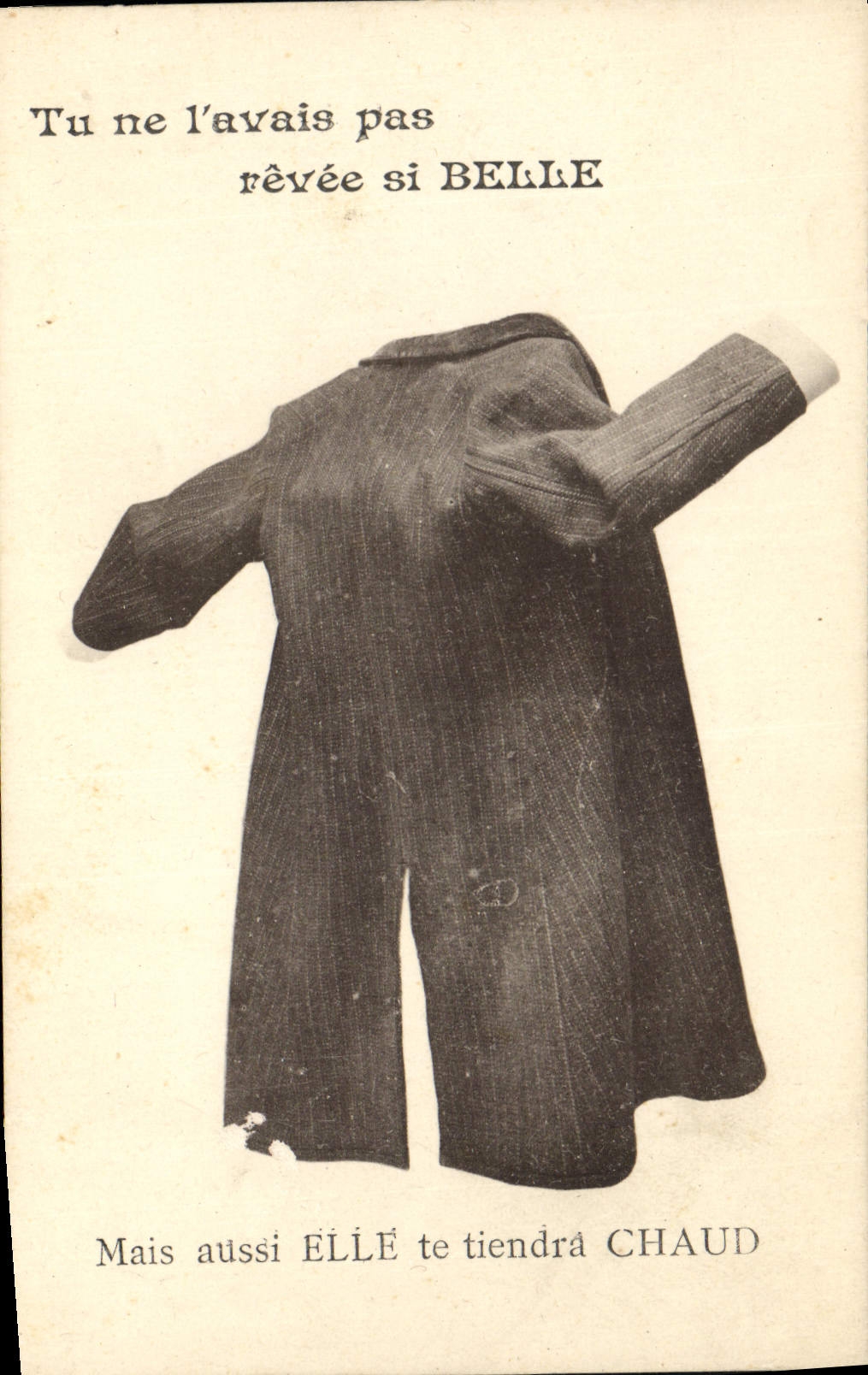 VINTAGE POSTCARD Frock coat