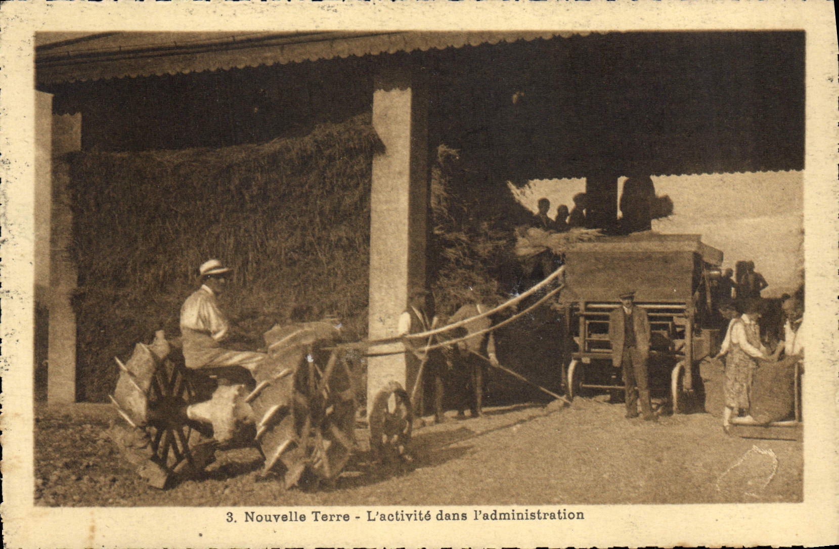 VINTAGE POSTCARD Locomotive News ground the activity in the Tracetur administration