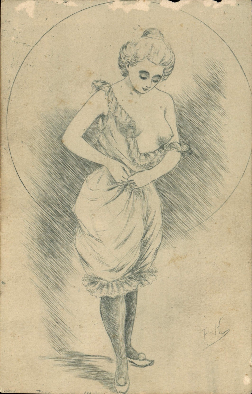 CPA Fantaisie Illustrateur Femme