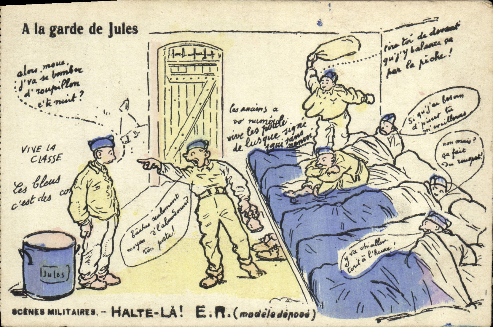 CPA Militaria A la garde Jules 