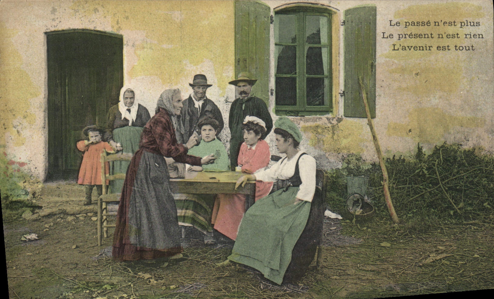 CPA Folklore Voyante