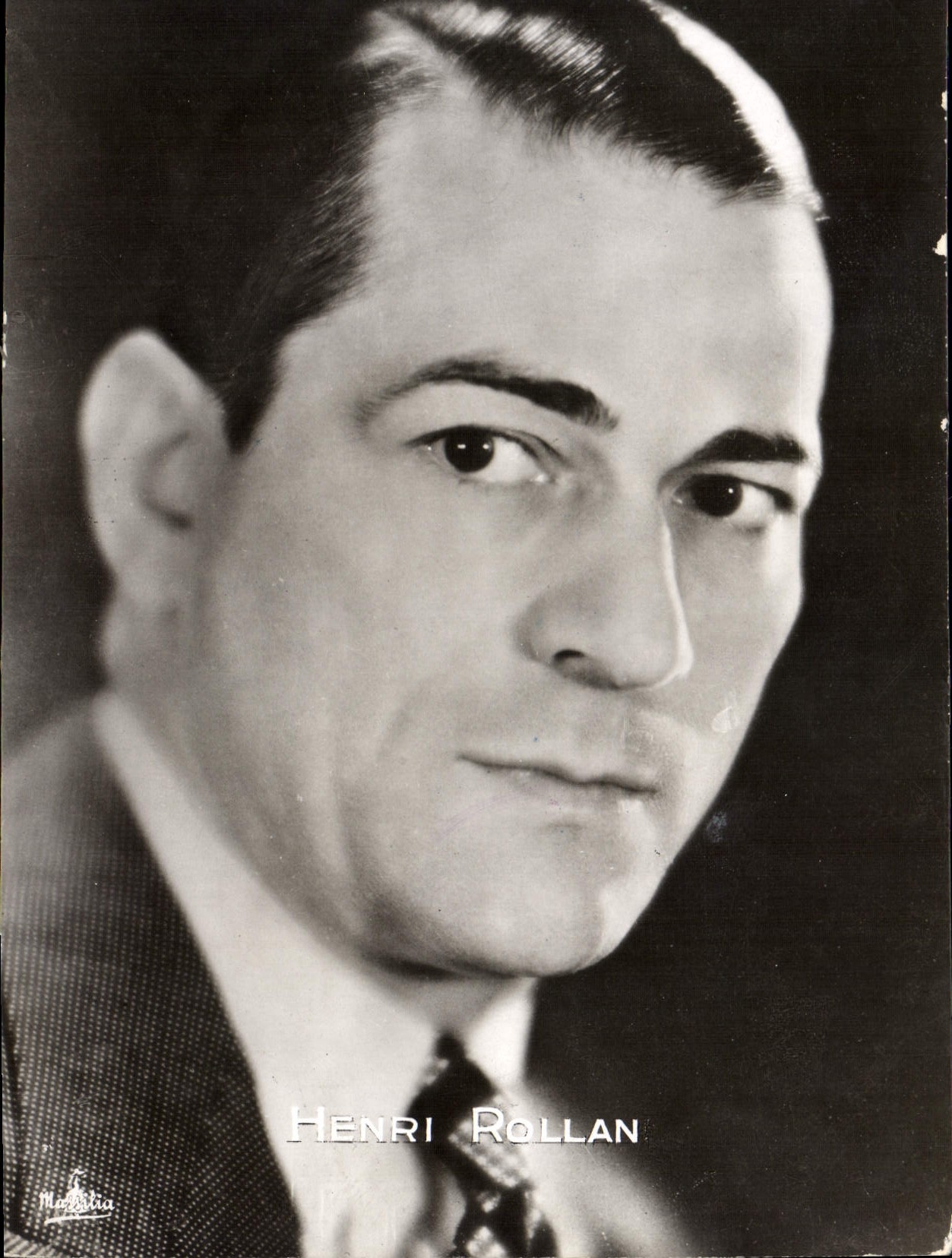 CPA Cinema Dedicacee Henri Rollan 