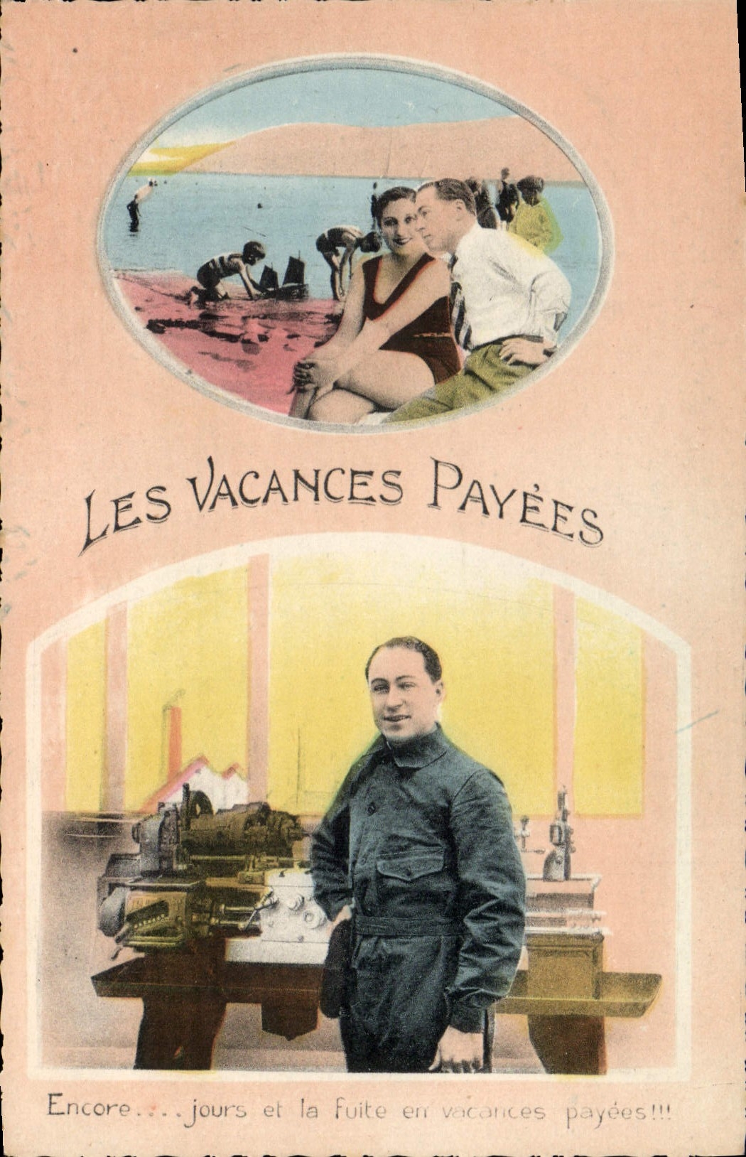 CPA Les vacances payees 