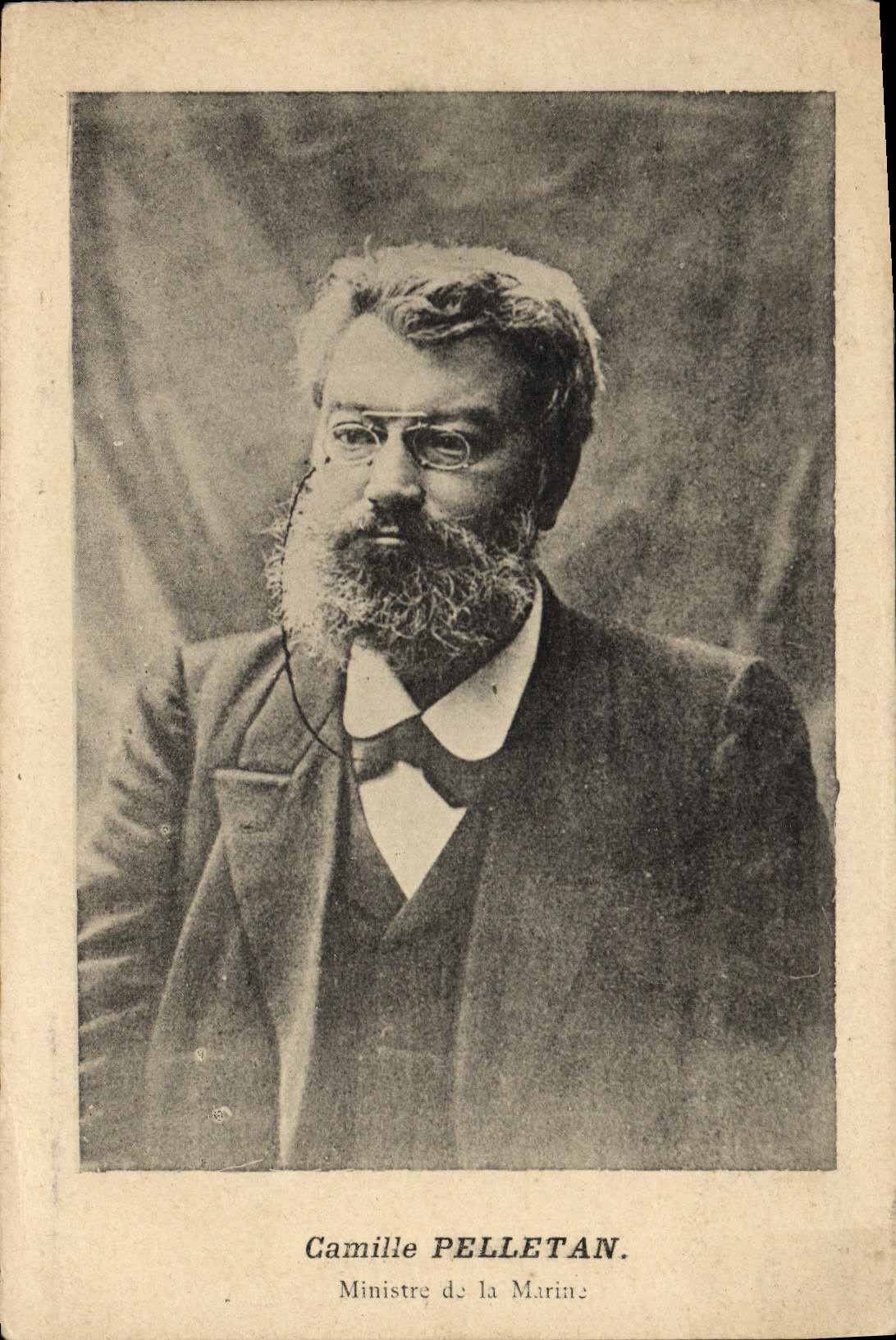 VINTAGE POSTCARD Camille Pelletan Minister for the Navy