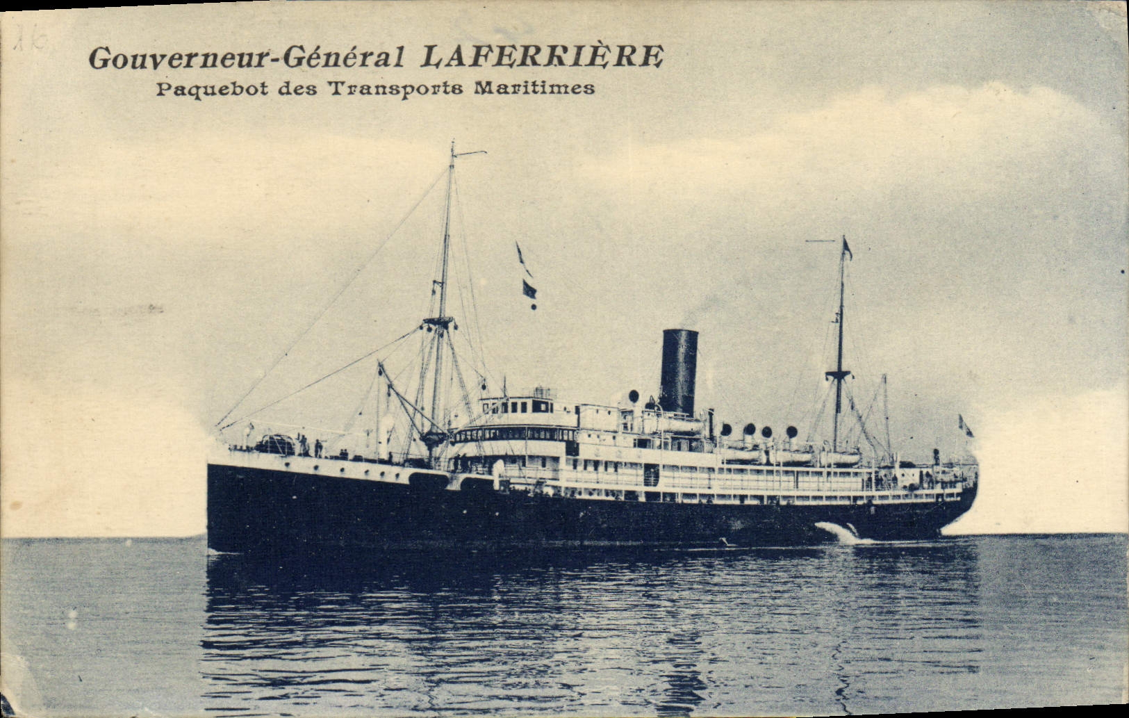 CPA Bateau Paquebot Gouverneur General Laferriere Transports maritimes