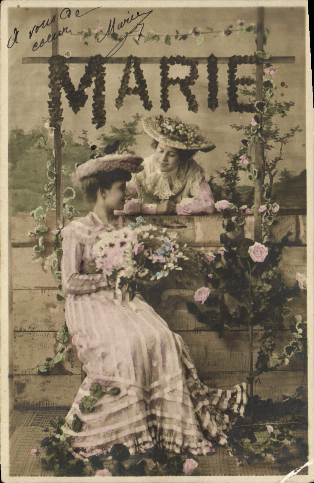 CPA Fantaisie Prenom Marie