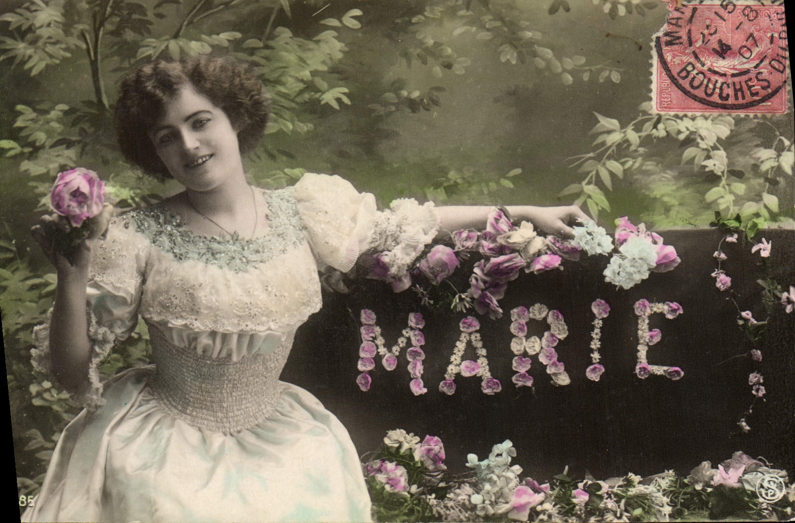 CPA Fantaisie Prenom Marie