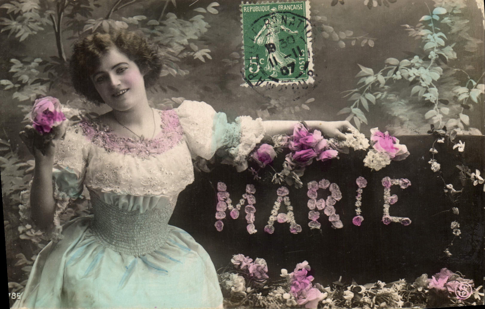 CPA Fantaisie Prenom Marie