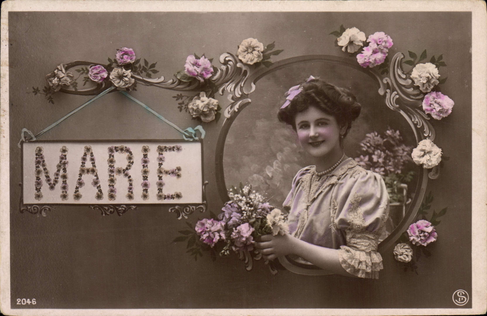 CPA Fantaisie Prenom Marie