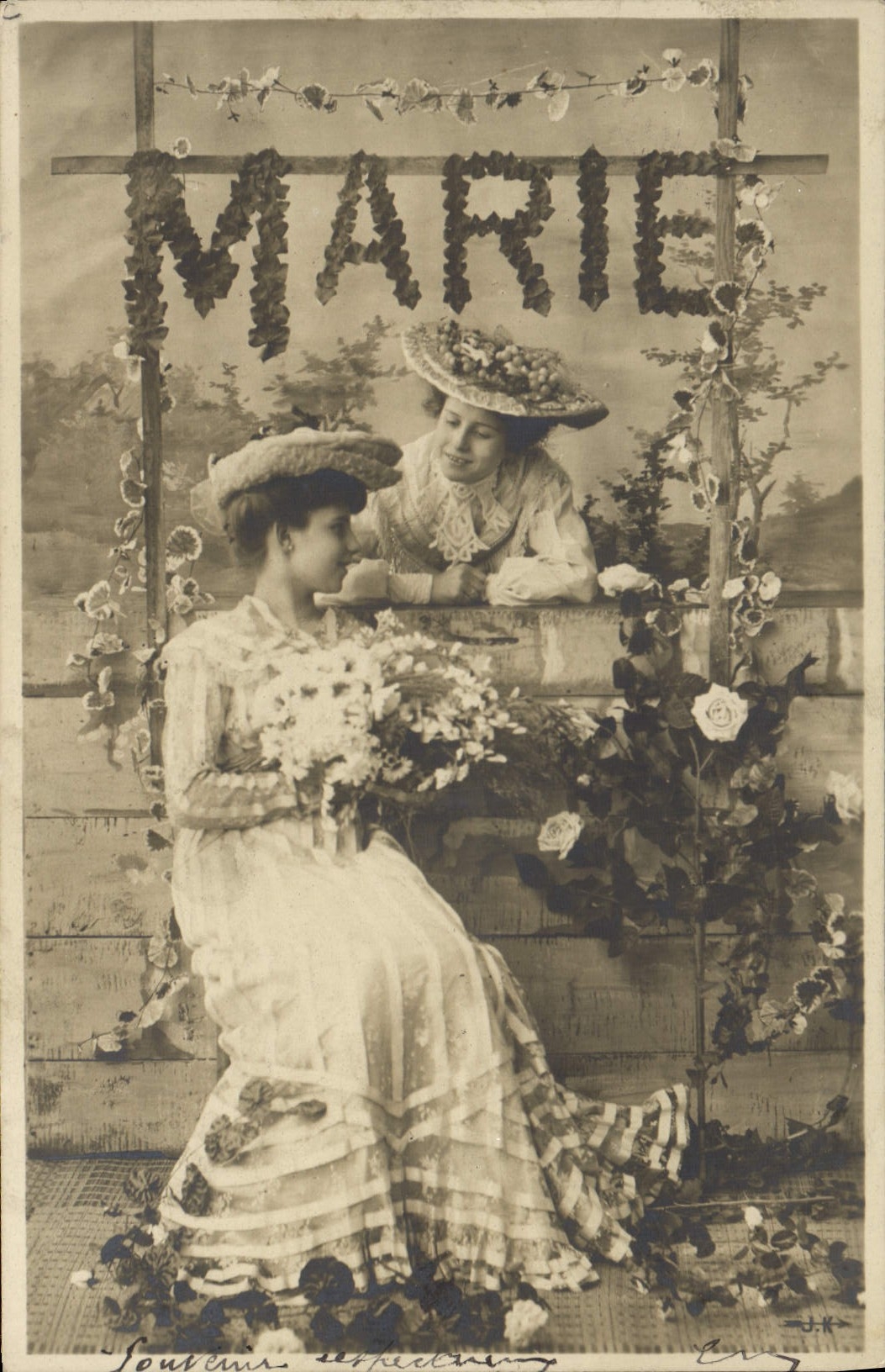 CPA Fantaisie Prenom Marie