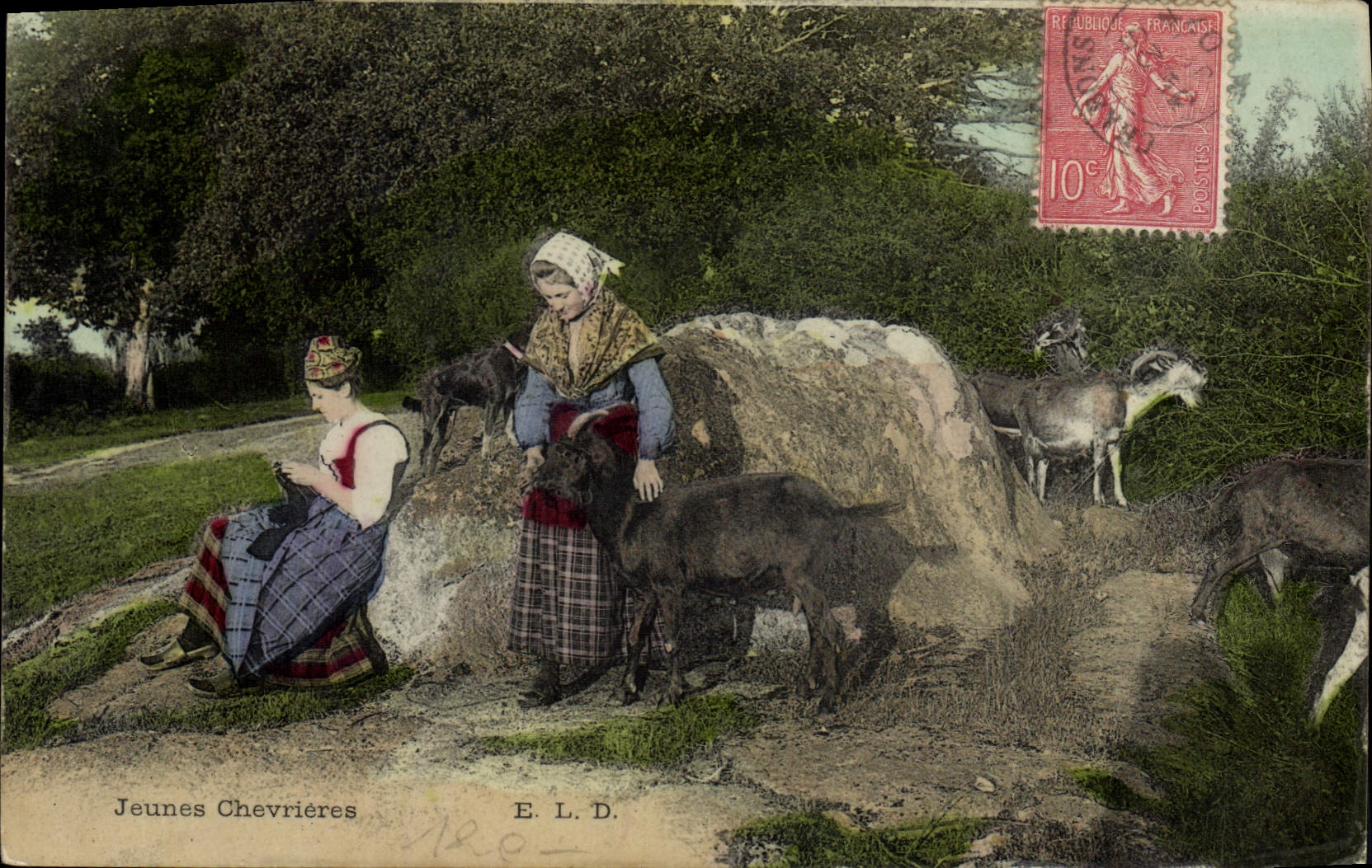 CPA Chevre Jeunes chevrieres 