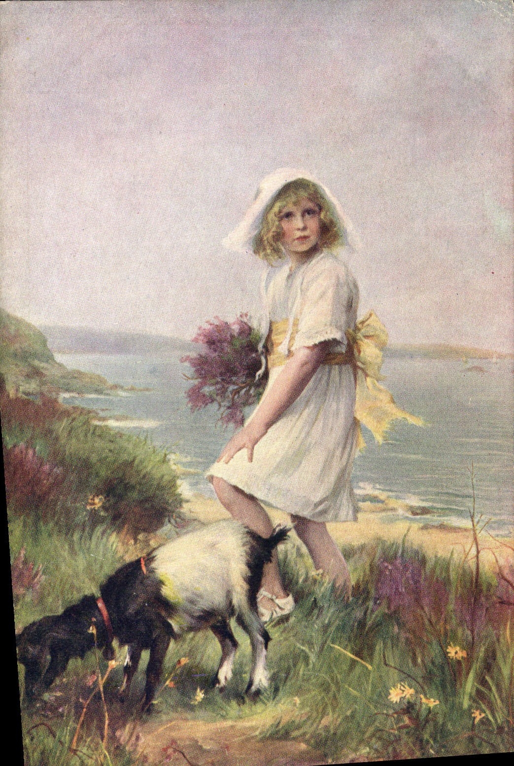 CPA Chevre Kowalsky Printemps
