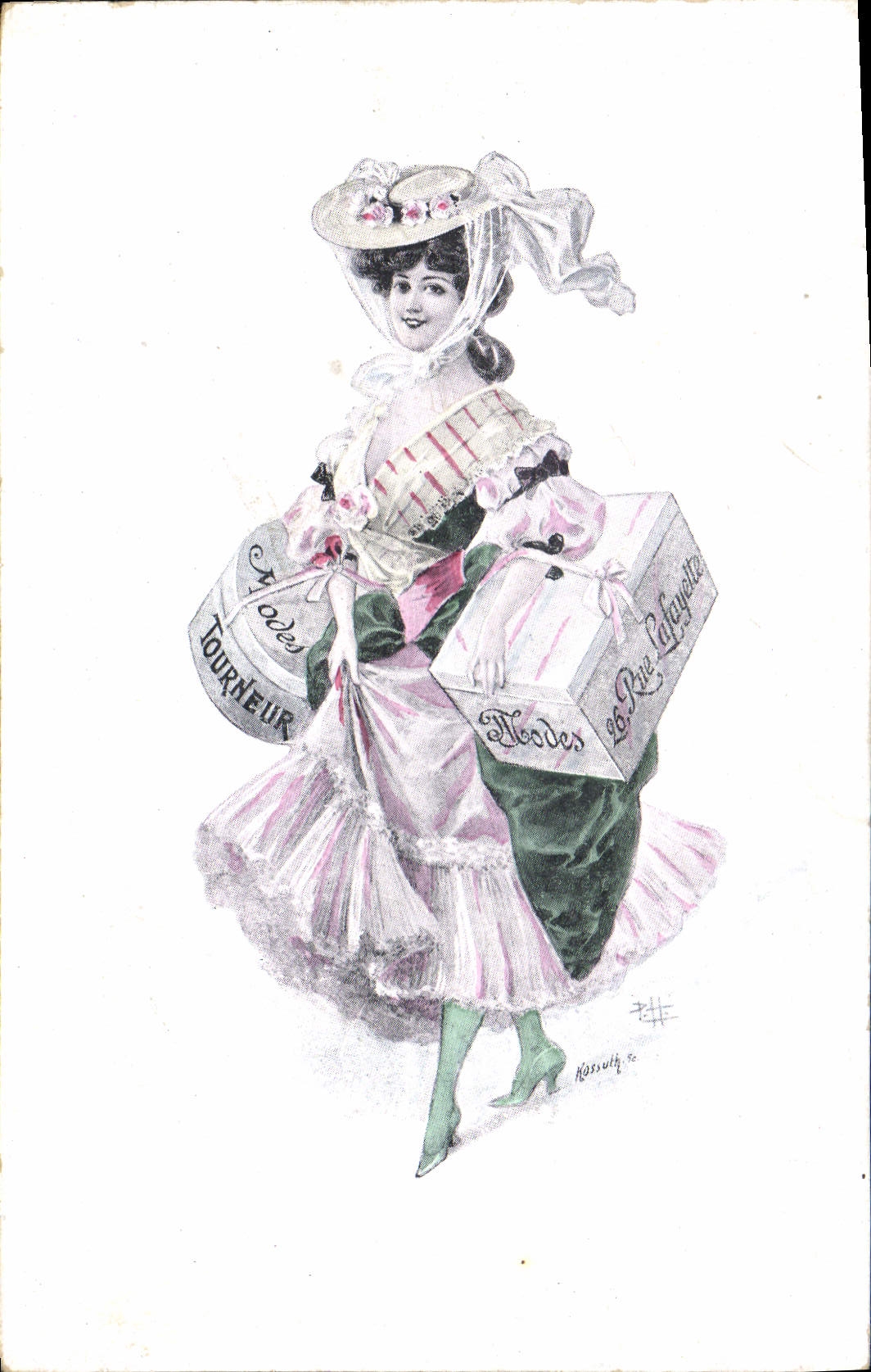 CPA Fantaisie Illustrateur Femme