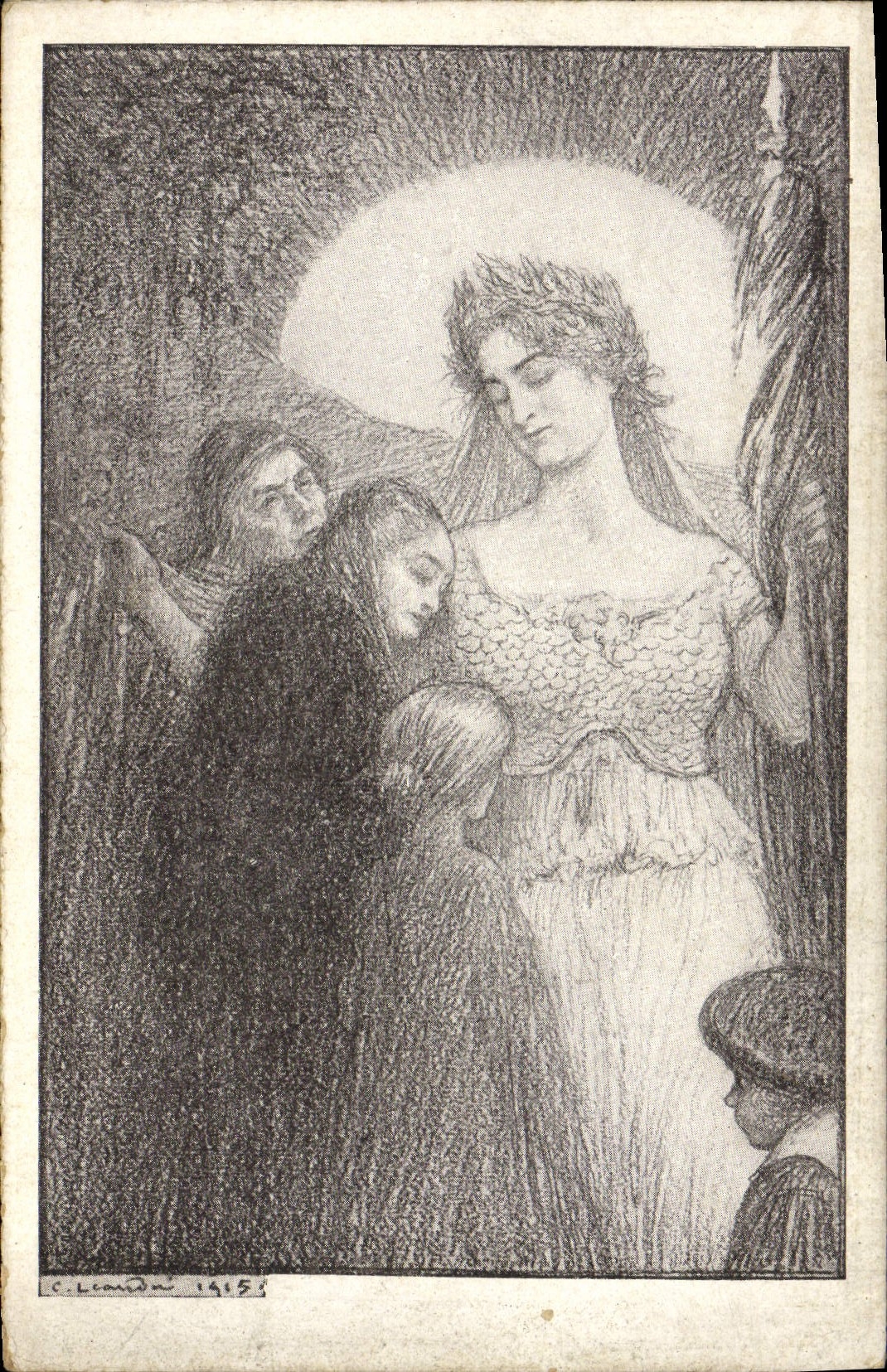 CPA Fantaisie Illustrateur Leandre