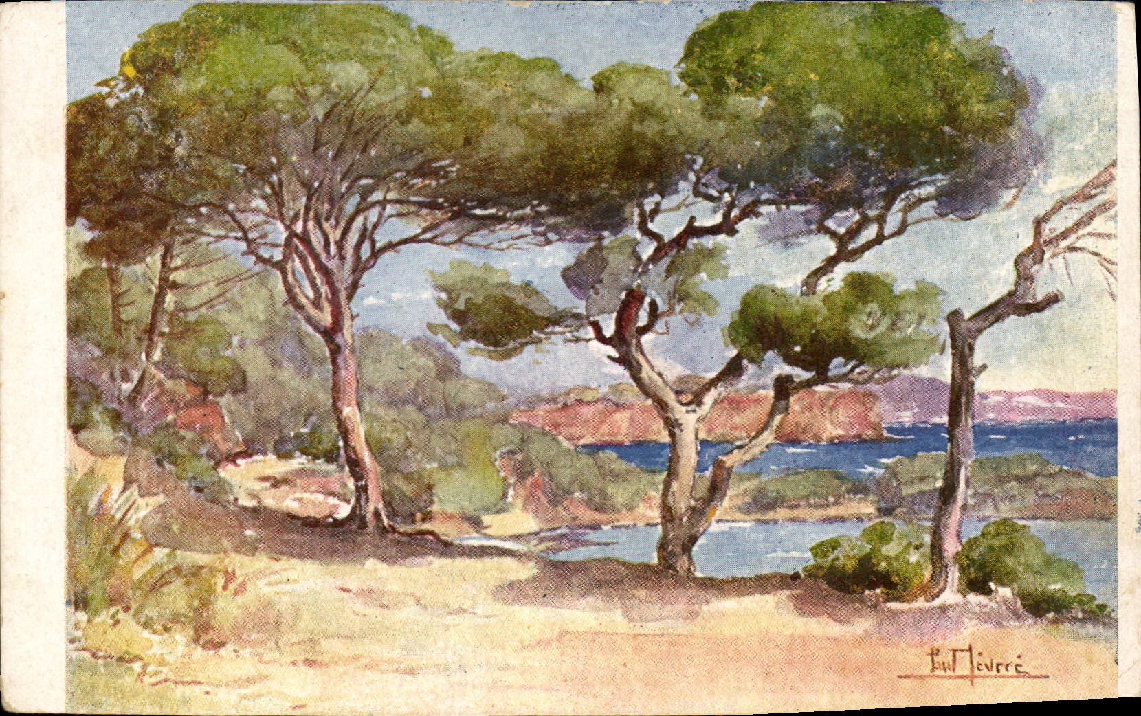 CPA Fantaisie Illustrateur Toulon Cote Ste Marguerite Lessieux 