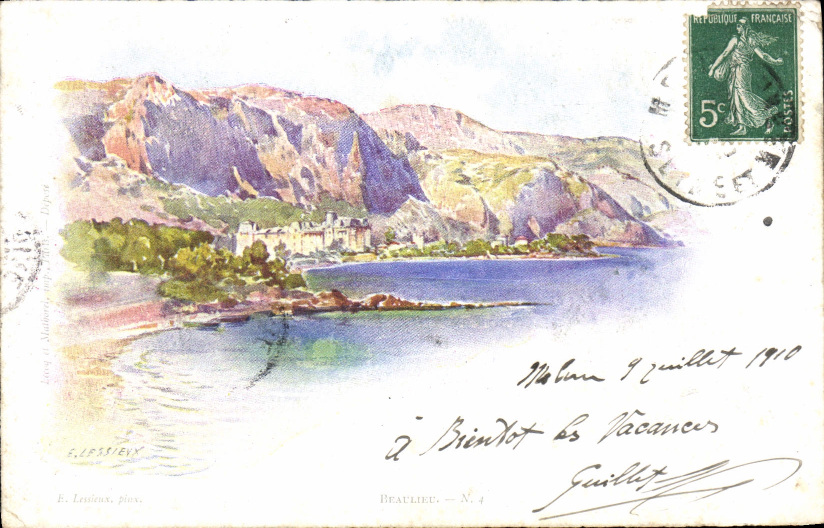 CPA Fantaisie Illustrateur Lessieux Beaulieu