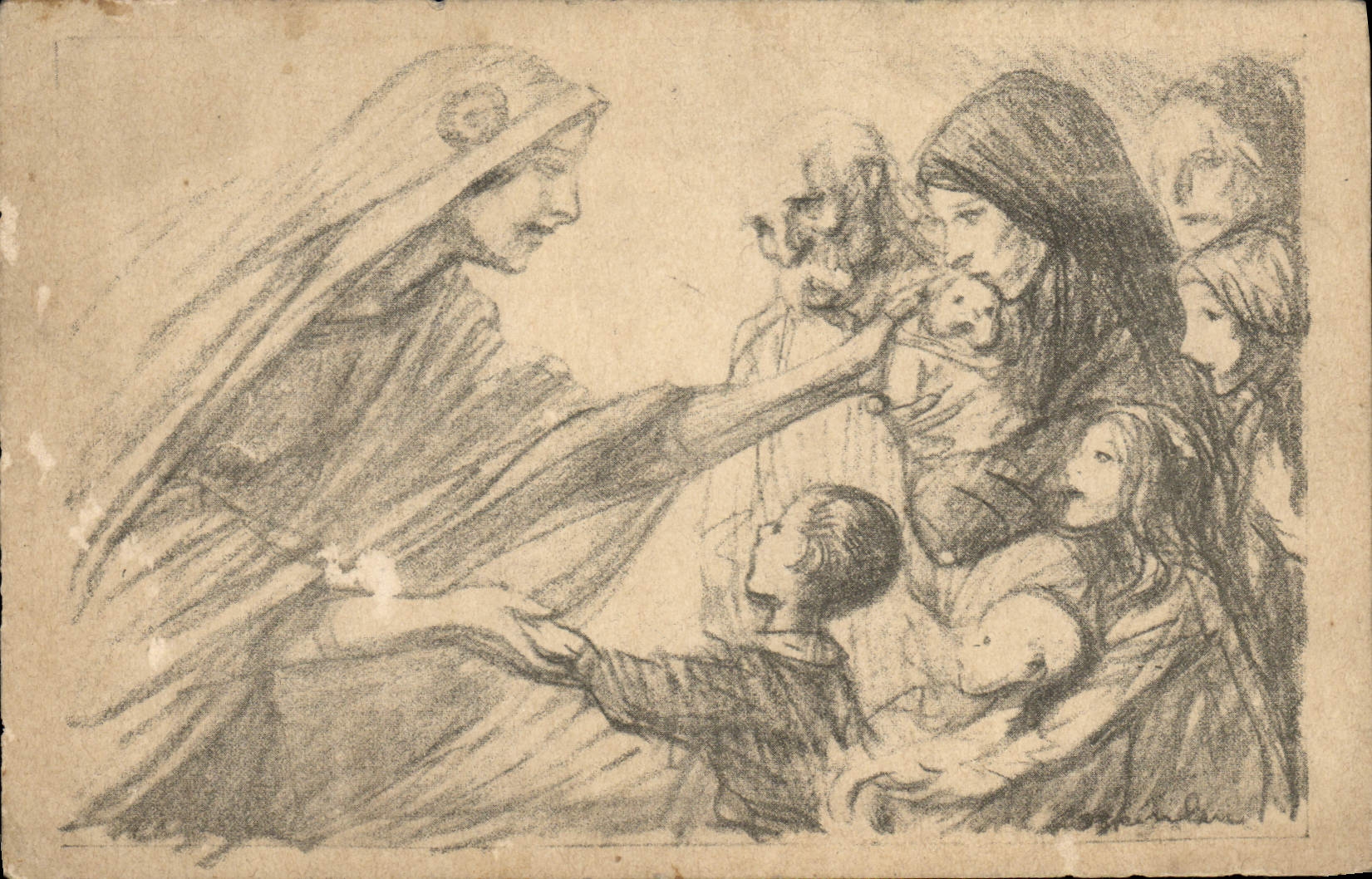 CPA Fantaisie Militaria Secours National