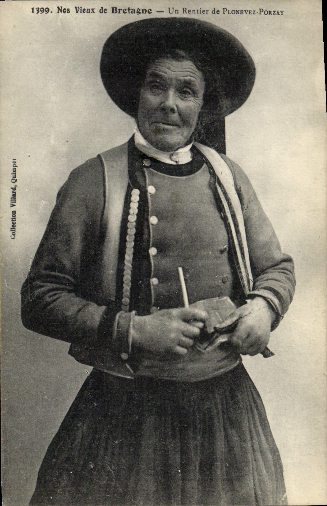 CPA Folklore Bretagne Un rentier de Plonevez Porzay