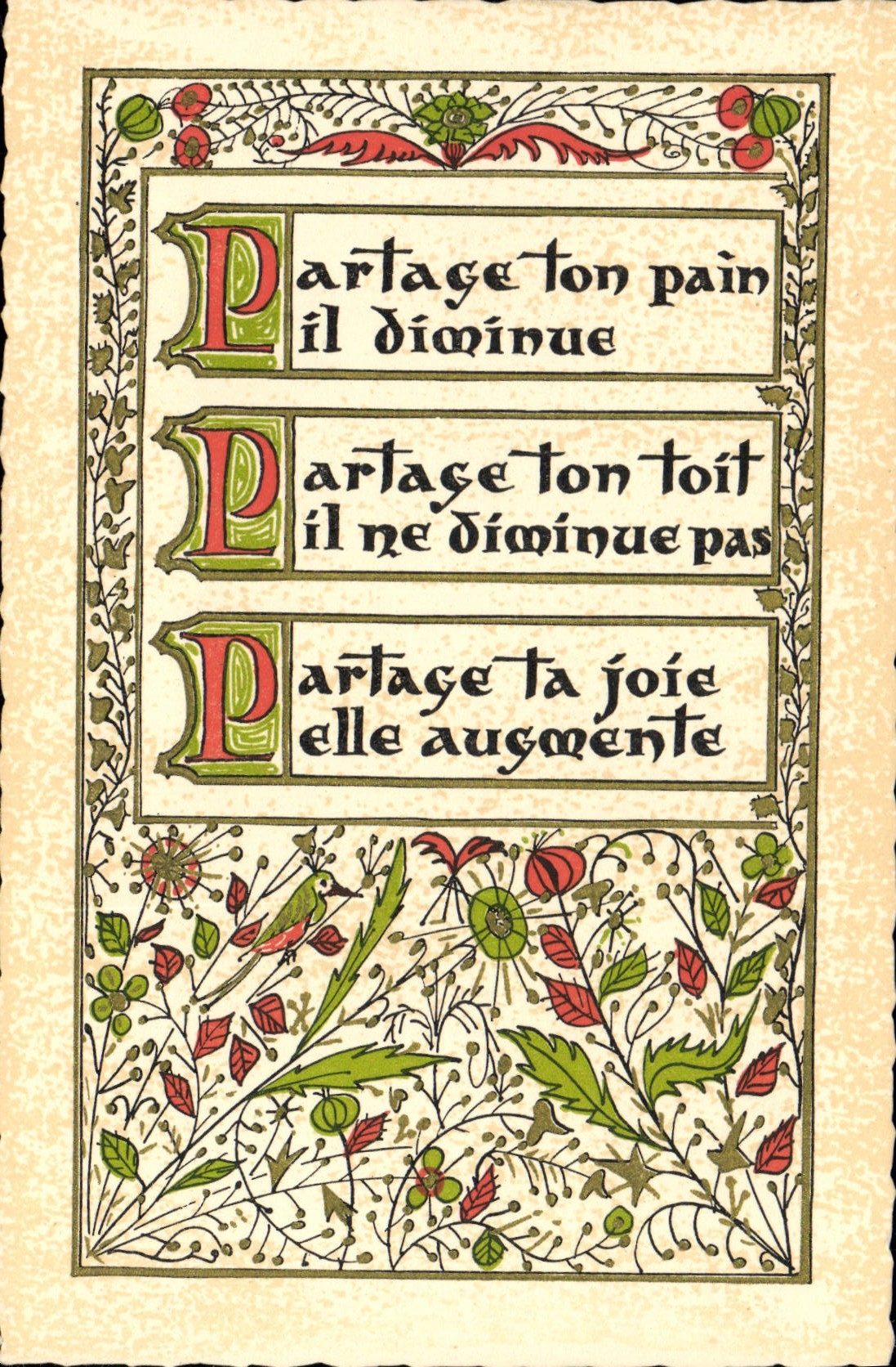 CPA Devise Partage ton pain