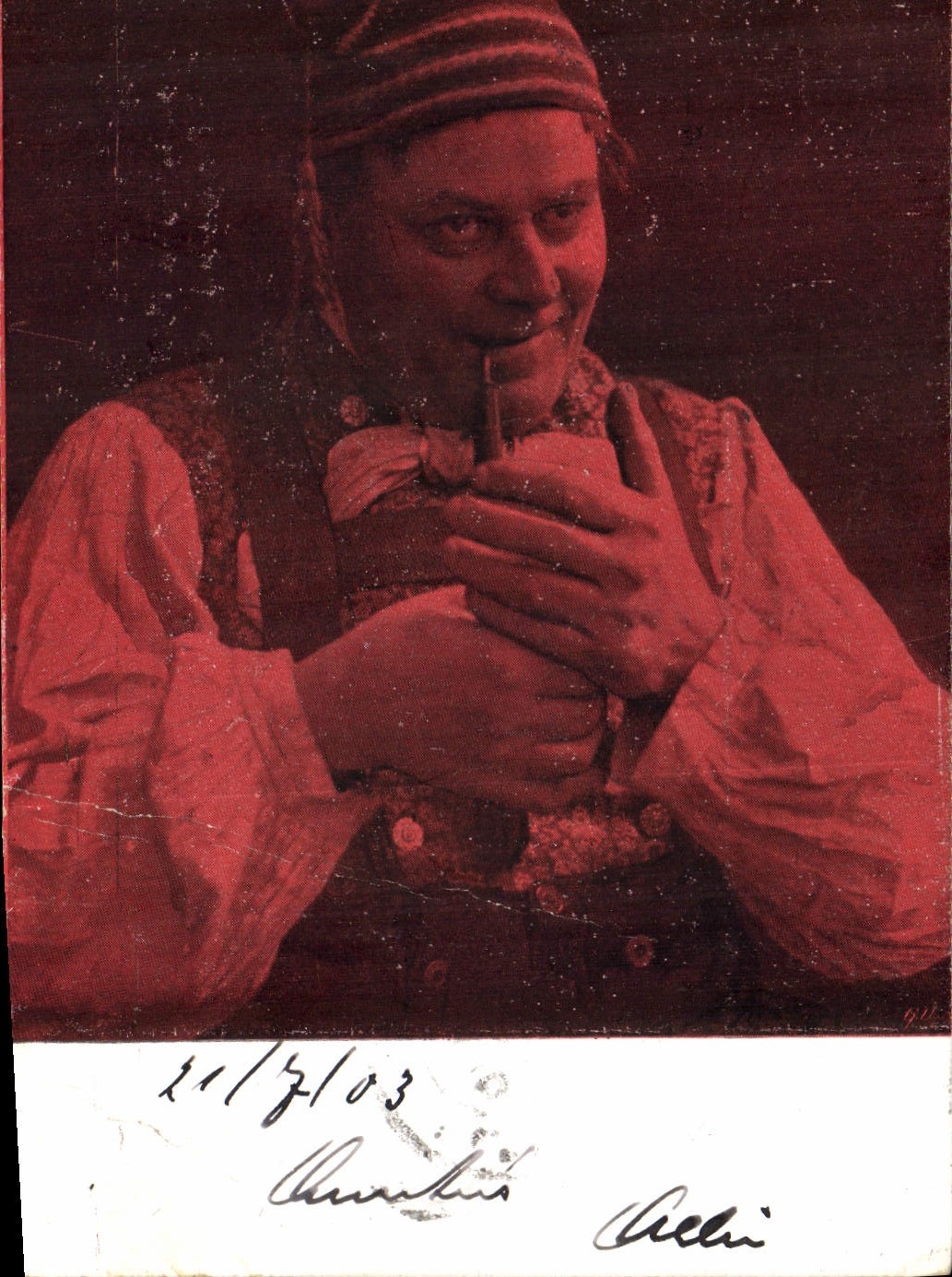 CPA Folklore Tabac Pipe