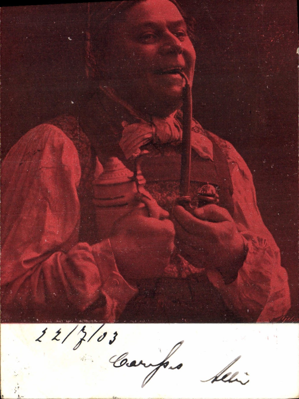 CPA Folklore Tabac Homme Pipe