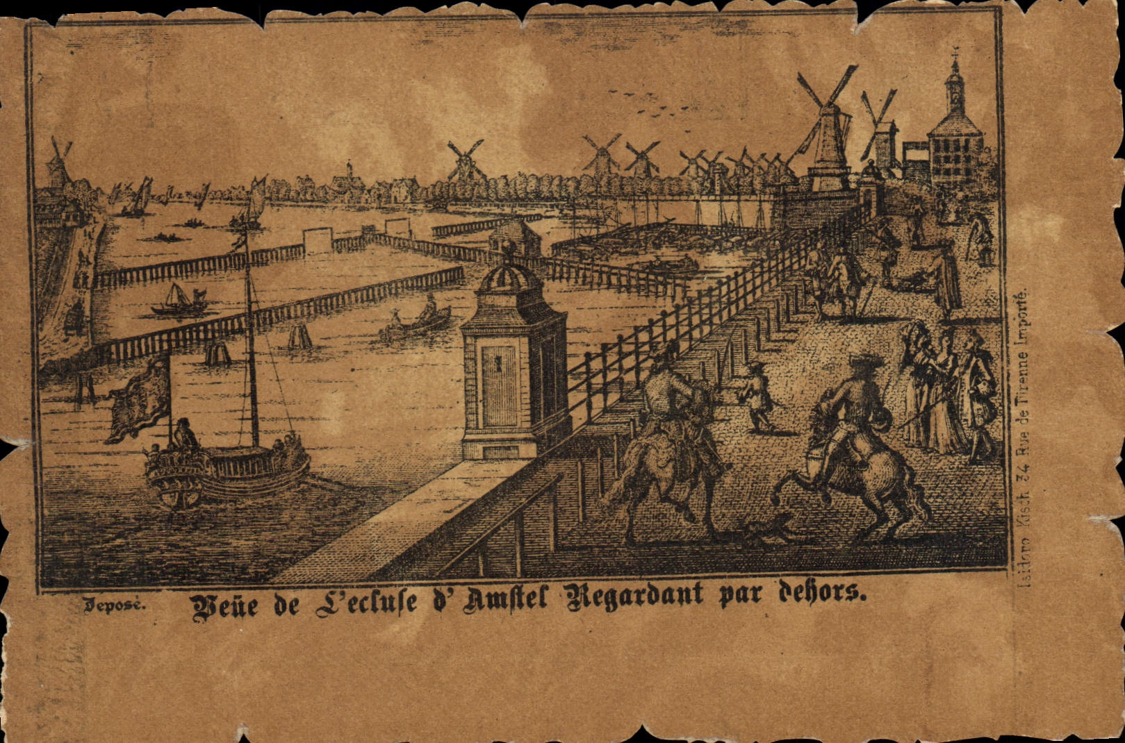 VINTAGE POSTCARD Boat Barge Seen of the lock