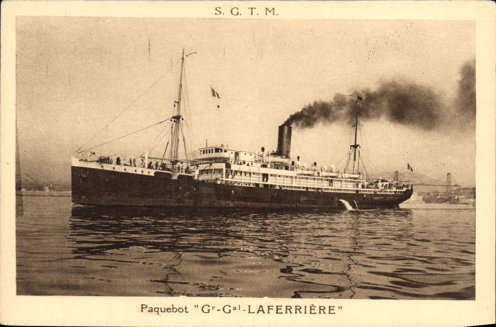 CPA Bateau Paquebot SGTM Gr Gal Laferriere