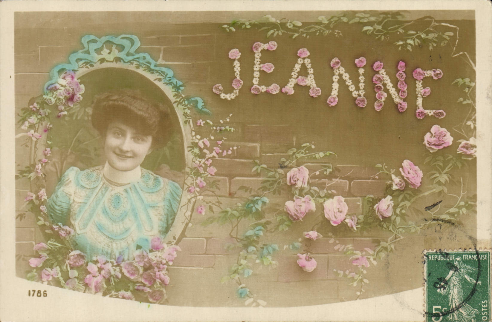 CPA Fantaisie Prenom Jeanne