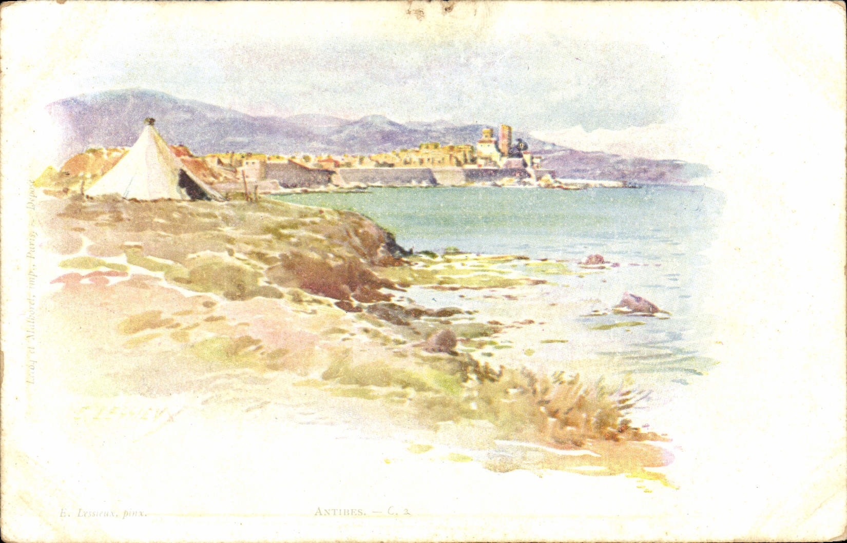 CPA Fantaisie Illustrateur Antibes