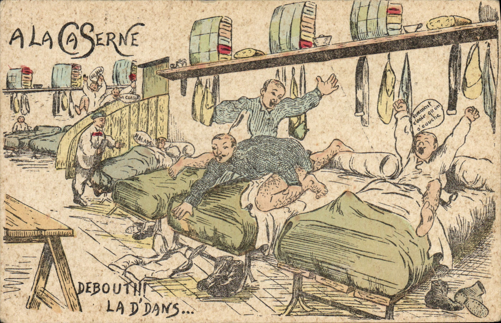 VINTAGE POSTCARD Militaria Upright of in