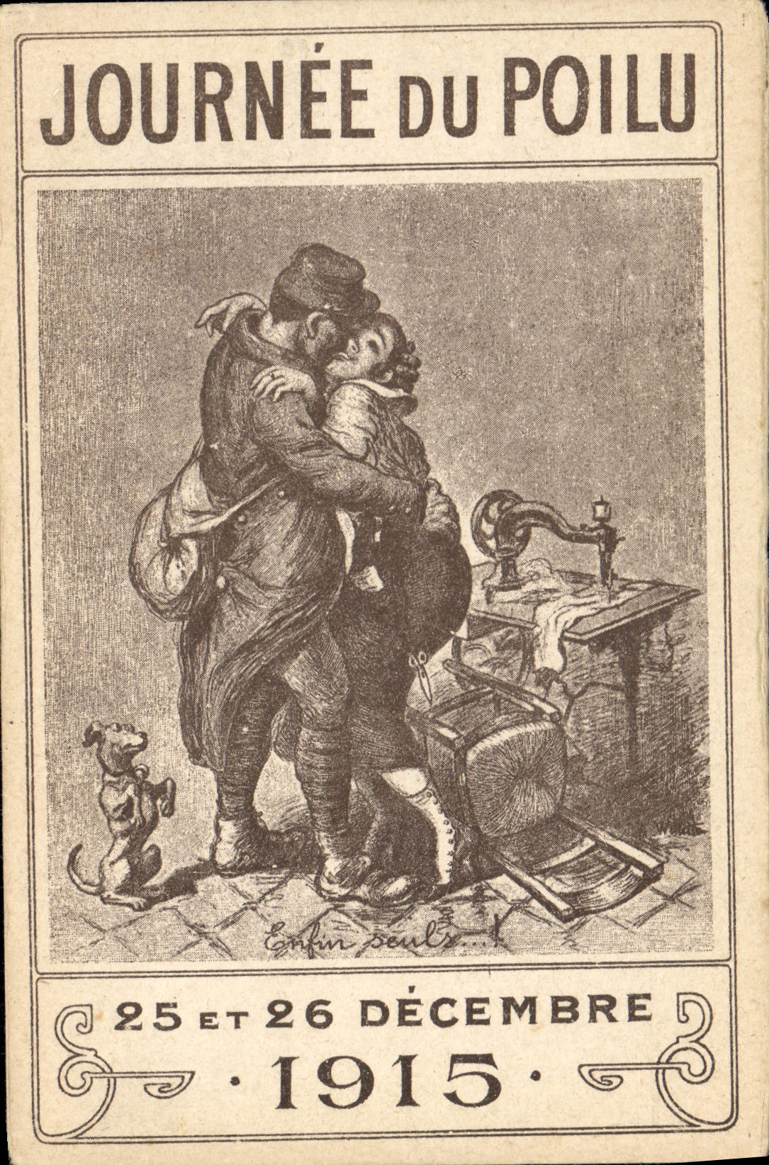 CPA Militaria Journee du poilu 1915