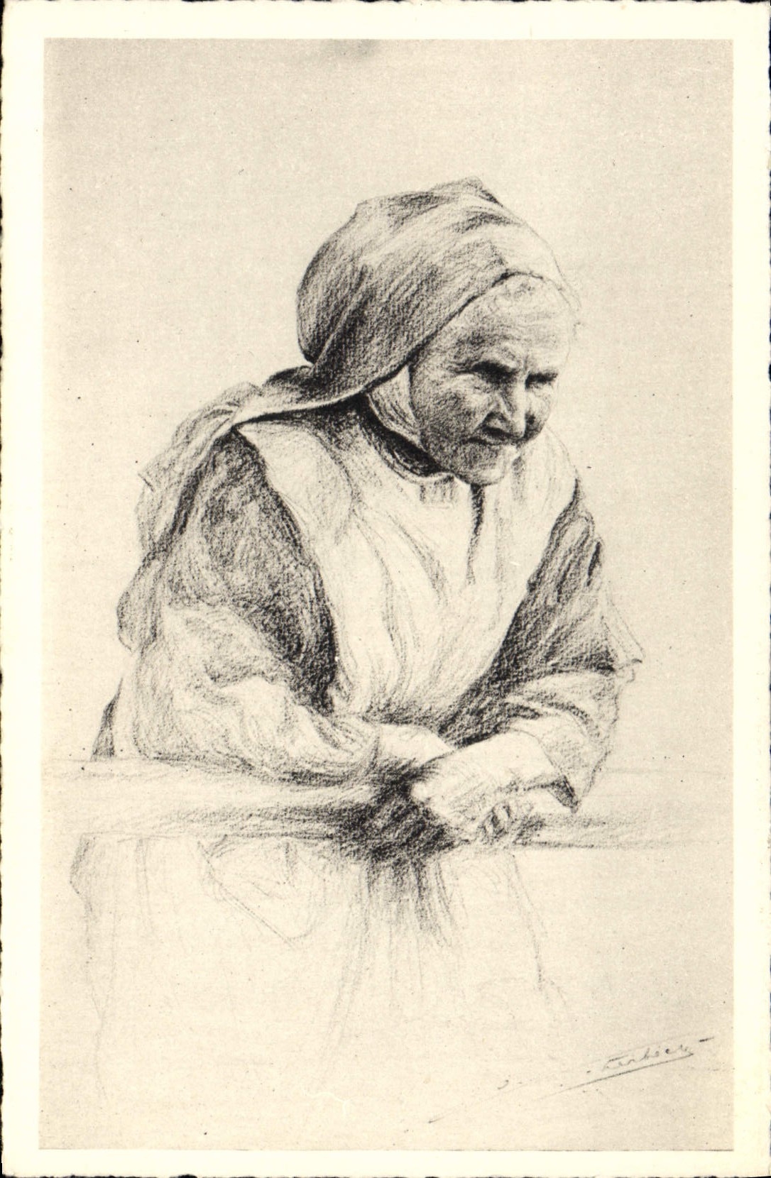 CPA Folklore Femme Bretagne 