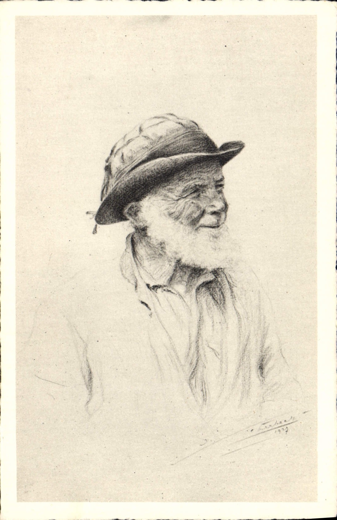 CPA Folklore Tetes de Bretagne Homme