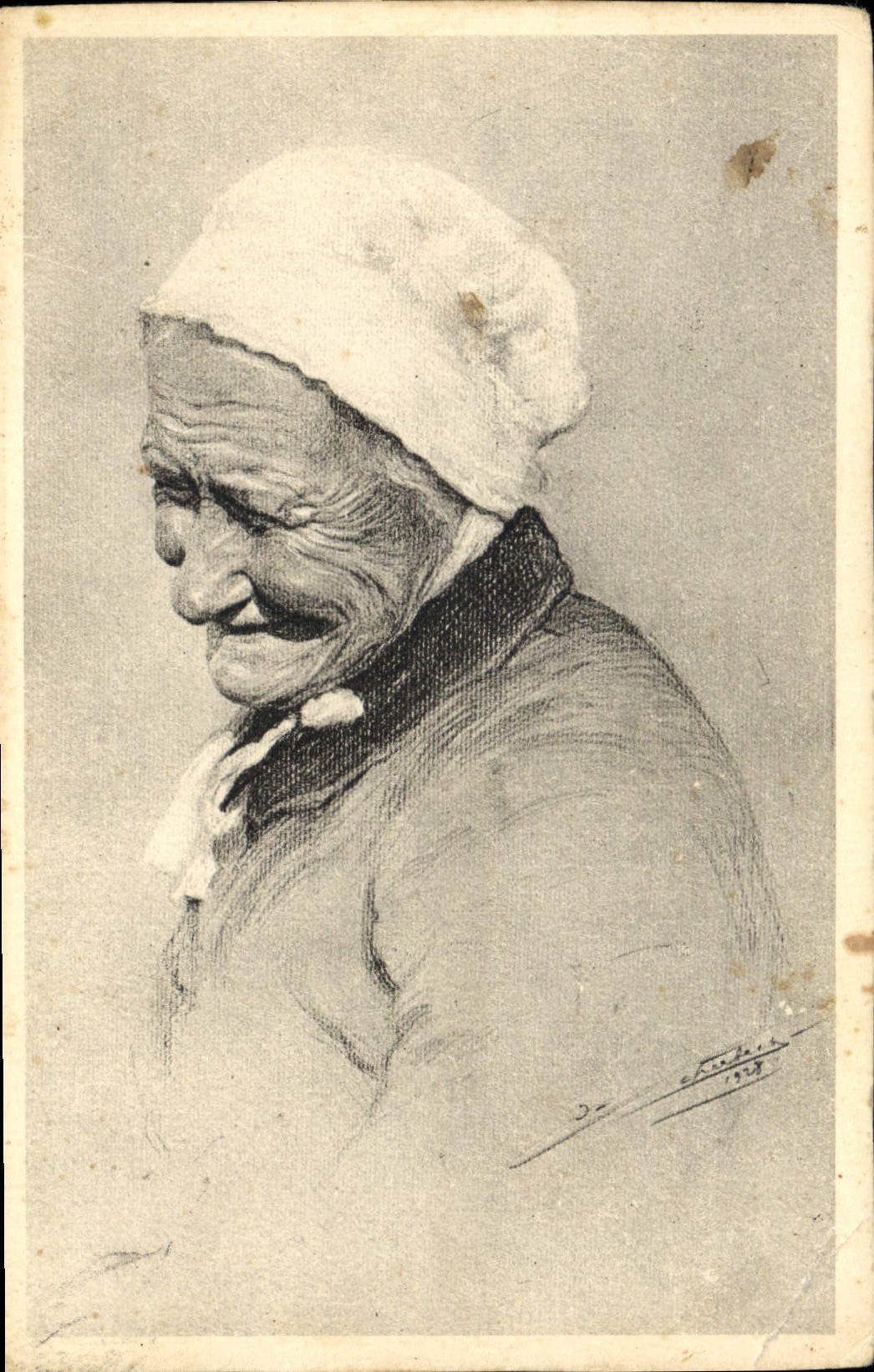 CPA Folklore Tetes de Lorraine 